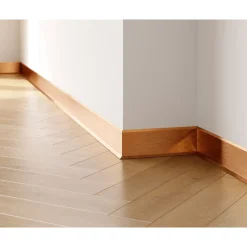 Ilcom decoratieve plint voor muren F Satijn koper - 100mm x 2700mm van roestvrij staal