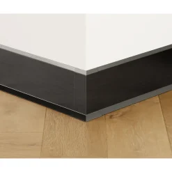 Ilcom externe hoek voor plint FL Satijn Zwart- 30mmx100mm van roestvrij staal