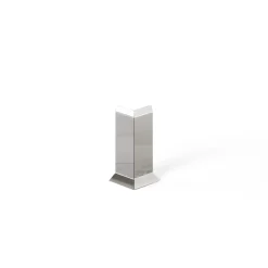 Ilcom Ceramica Ilcom externe hoek voor plint FL Gepolijst zilver- 30mm x 80mm van roestvrij staal