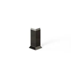 Ilcom Ceramica Ilcom externe hoek voor plint FL Gepolijst zwart- 30mmx100mm van roestvrij staal