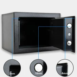 Infinity Goods Kluis - Elektronisch - Cijferslot - 2 Noodsleutels - Bevestigingsmaterialen