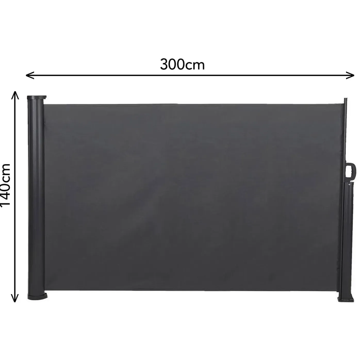 Brixy Infinity Goods Uittrekbaar Windscherm – 300 X 140 Cm – Uitschuifbaar – Oprolbaar – Zonnescherm