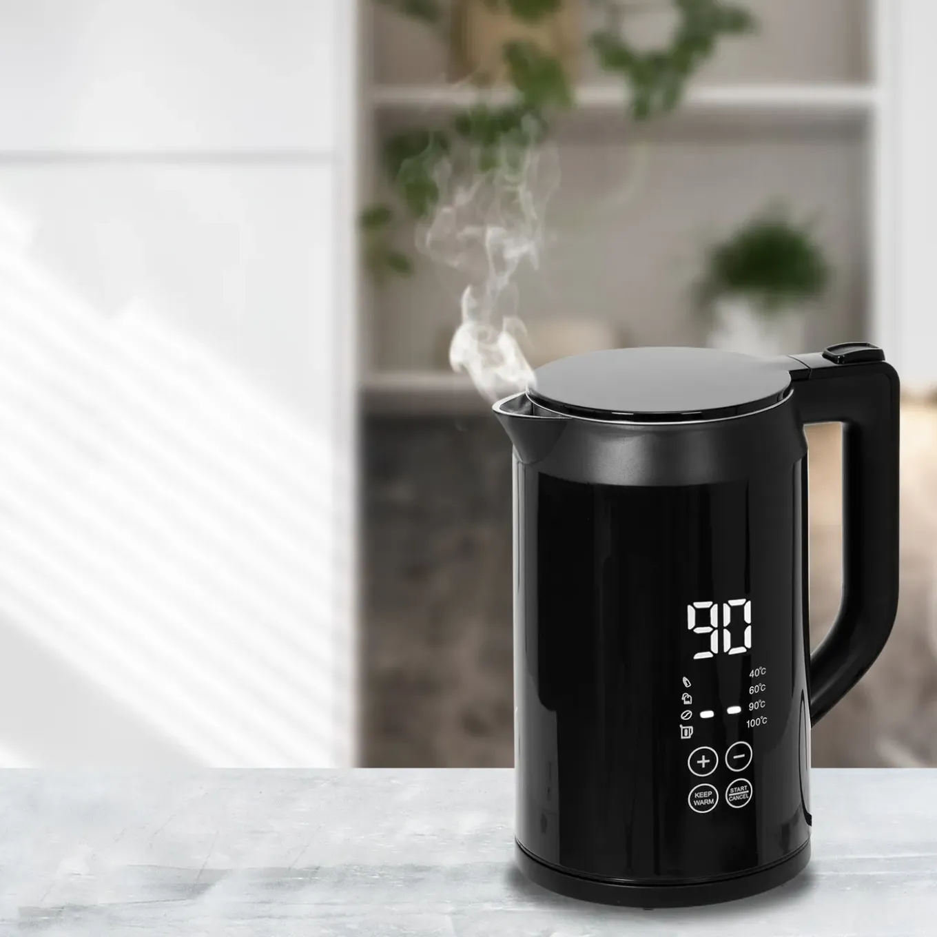 Infinity Goods Waterkoker Met Temperatuurregeling - Warmhoudfunctie - Temperatuurregeling - 1,5l