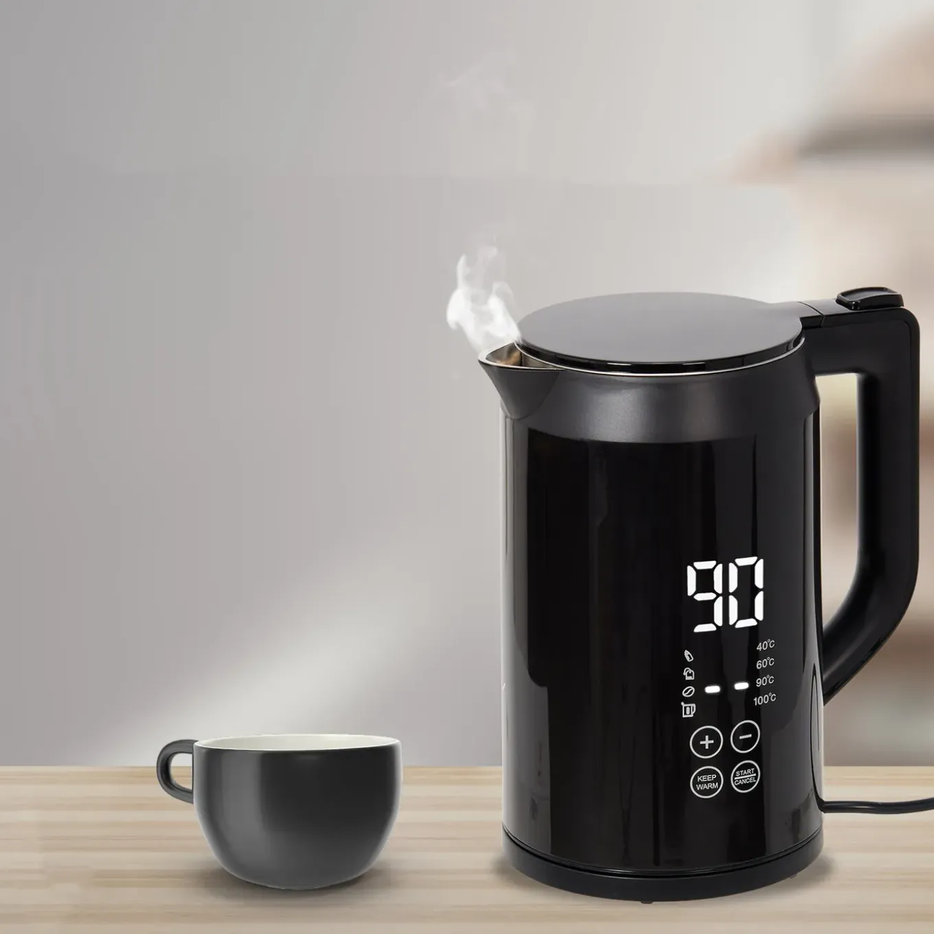 Infinity Goods Waterkoker Met Temperatuurregeling - Warmhoudfunctie - Temperatuurregeling - 1,5l