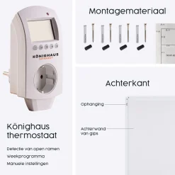 Könighaus Infrarot Infrarood Verwarming Panorama-serie 1200w Met Thermostaat Junglebrug