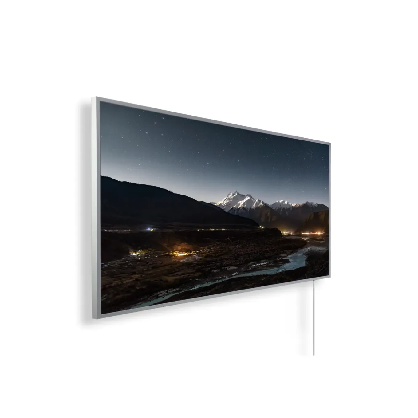 Infrarood Verwarming Panorama-serie 1200w Met Smart-thermostaat Bergdal En Sterrenhemel