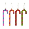 Inge-glas Inge Goods Kersthangers - 4x - Zuurstokken - Gekleurd - 14 Cm