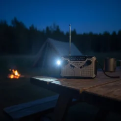 INHEIM - Noodradio - Am/fm - Zonnepaneel - Handslinger - 2500 Mah Powerbank - Zaklamp