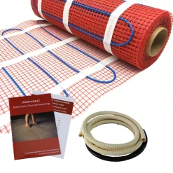 Innovaheat - Elektrische Vloerverwarming Op Mat - 2 M² - 400 Watt - Incl. thermostaat