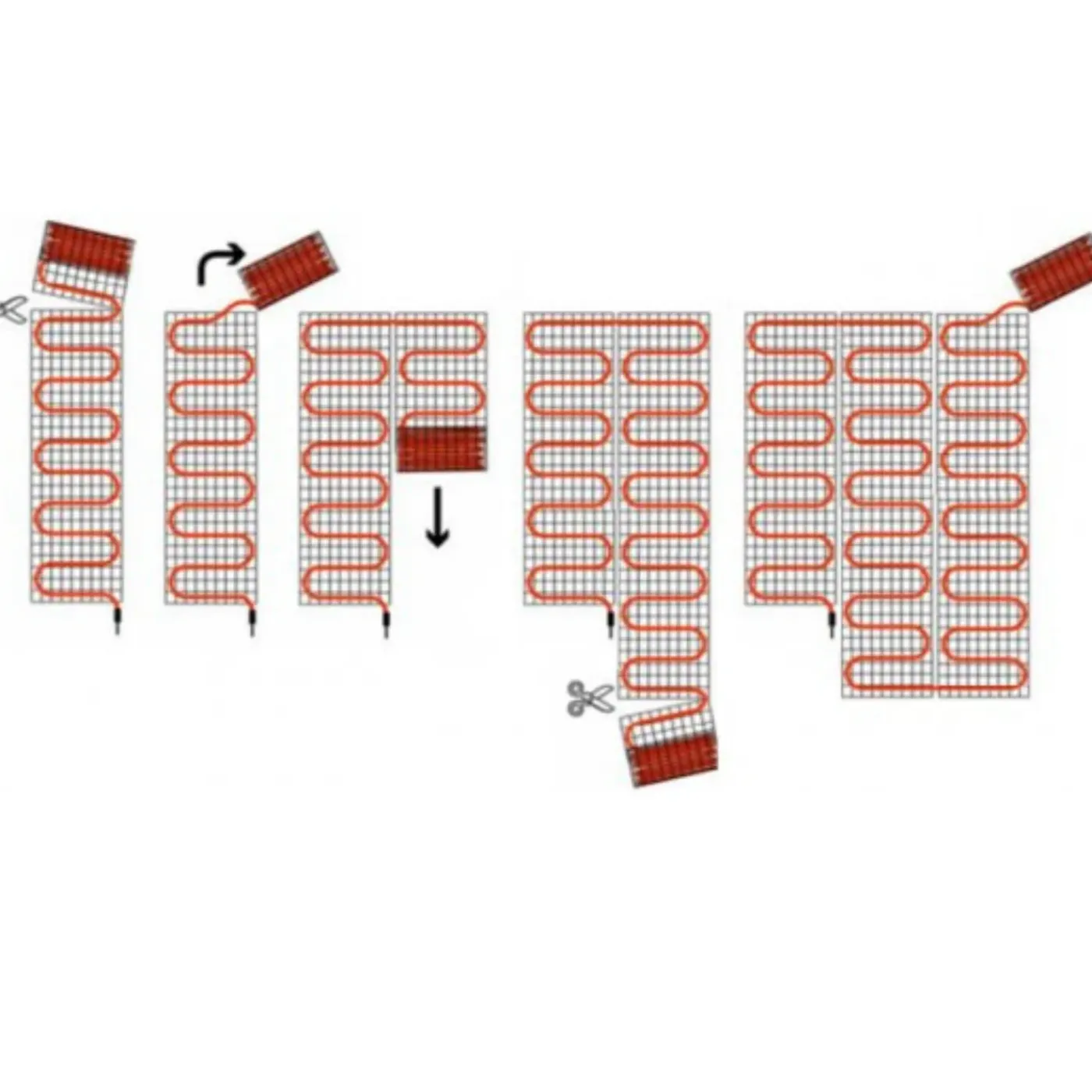 Innovaheat - Elektrische Vloerverwarming Op Mat - 7 M² - 1400 Watt - Incl. thermostaat