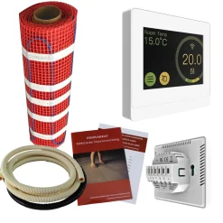Innovaheat - Elektrische Vloerverwarming Op Mat - 1 M² - 200 Watt - Incl. thermostaat