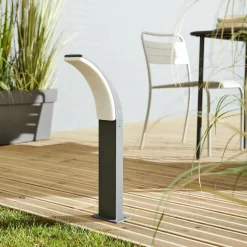 INSPIRE sokkellamp Lakko antraciet 56cm 11W