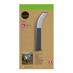 INSPIRE sokkellamp Lakko antraciet 56cm 11W