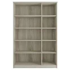 Interiax Opbergkast - Kledingkast 'amelie' - Sonoma Eik - 3 Deurs - 180x120x40cm