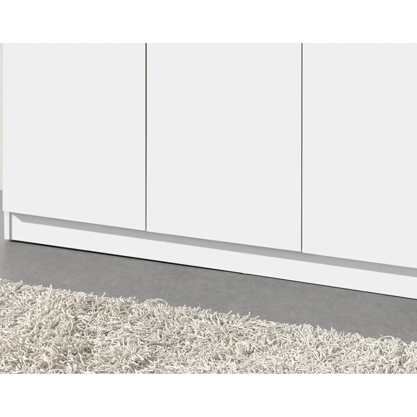 Interiax Opbergkast - Kledingkast 'amelie' - Wit - 3 Deurs - 180x120x40cm