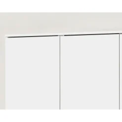 Interiax Opbergkast - Kledingkast 'amelie' - Wit - 3 Deurs - 180x120x40cm