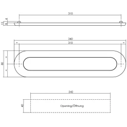 Intersteel Brievenbus Ovaal Met Veer Rvs Geborsteld