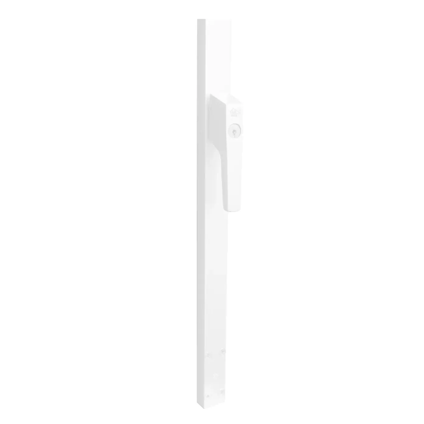 Intersteel Deurespagnolet Afsluitbaar Rechts 2200mm Met Uitwisselbare Cilinder Ral 9010 Wit