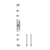 Intersteel Kruk-espagnolet Rechts T-recht Met Stangenset 2x 1245 Mm Rvs Geborsteld
