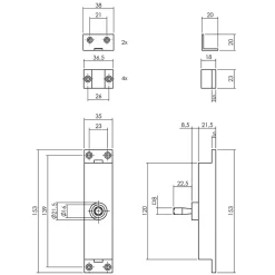 Intersteel Kruk-espagnolet Rechts Hoek 90° Met Stangenset 2 X 1245 Mm Zwart