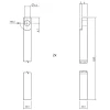 Intersteel Kruk-espagnolet Rechts T-recht Met Stangenset 2 X 1245 Mm Zwart