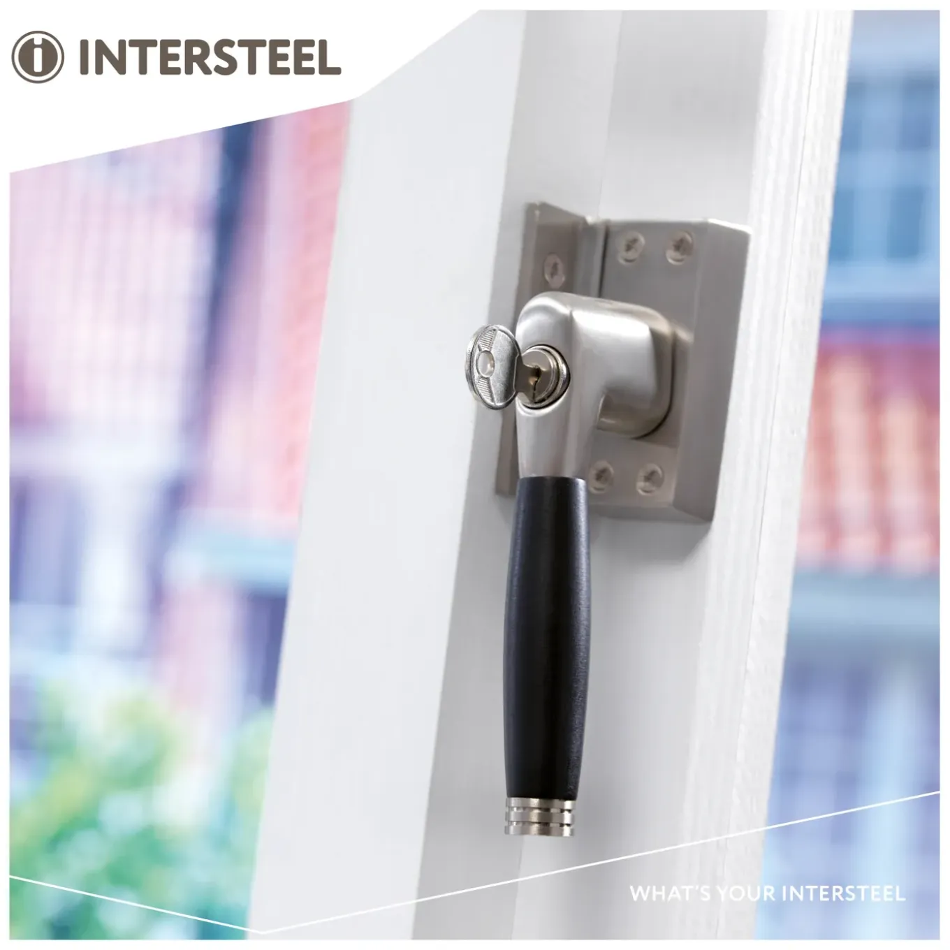 Intersteel Raamsluiting Ton 400 Afsluitbaar Rechts Nikkel Mat/ebbenhout