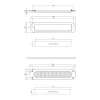 Intersteel Set Briefplaat En Tochtwering Ovaal Rvs Getrommeld