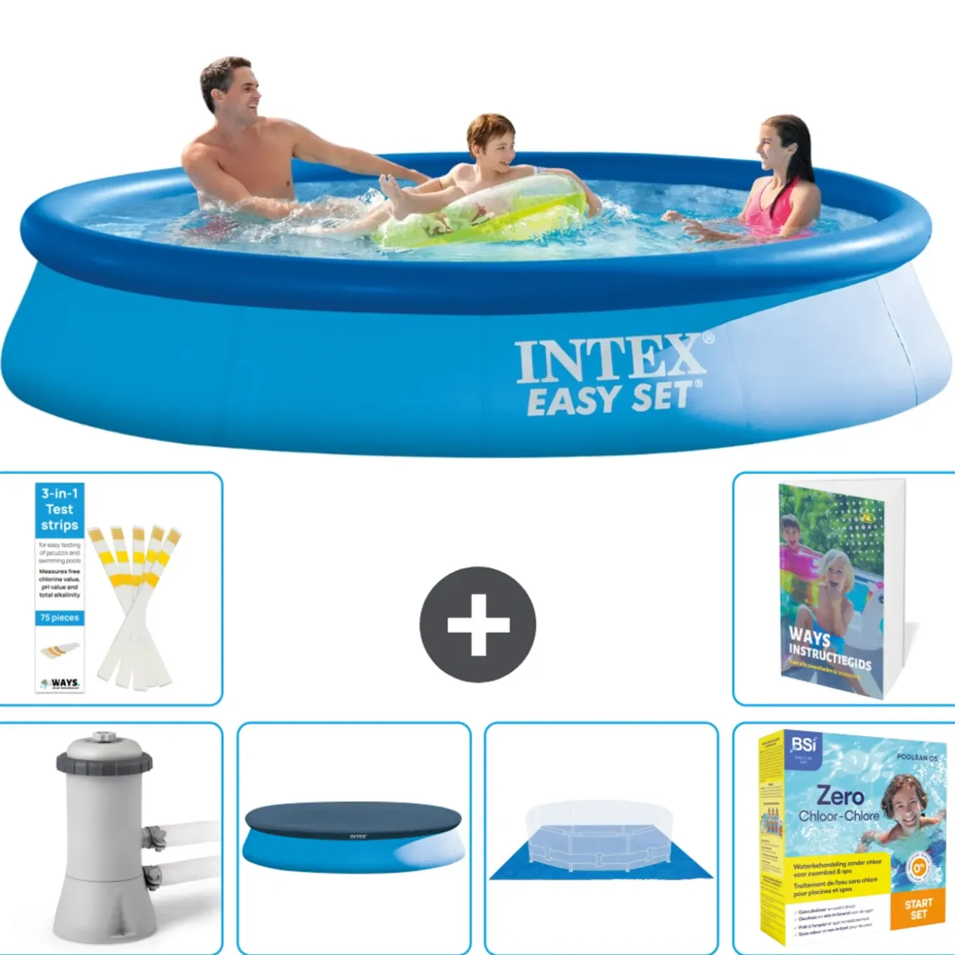 Intex Easy Set Zwembad Rond - 366x76 Cm - 7-delig S198