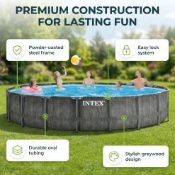Intex Prism Frame Zwembad Rond - 549x122 Cm - 9-delig S526