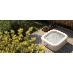 Intex PureSpa Chevron Deluxe Spa - 1098L - 6 Personen - Hardwaterzoutwatersysteem - 196x196x71cm
