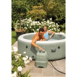 Intex PureSpa Opblaasbare Spa - 1098L - 6 Personen - Olijfgroen - 216x216x71cm