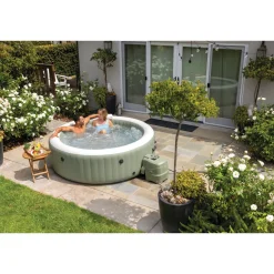 Intex PureSpa Opblaasbare Spa - 1098L - 6 Personen - Olijfgroen - 216x216x71cm