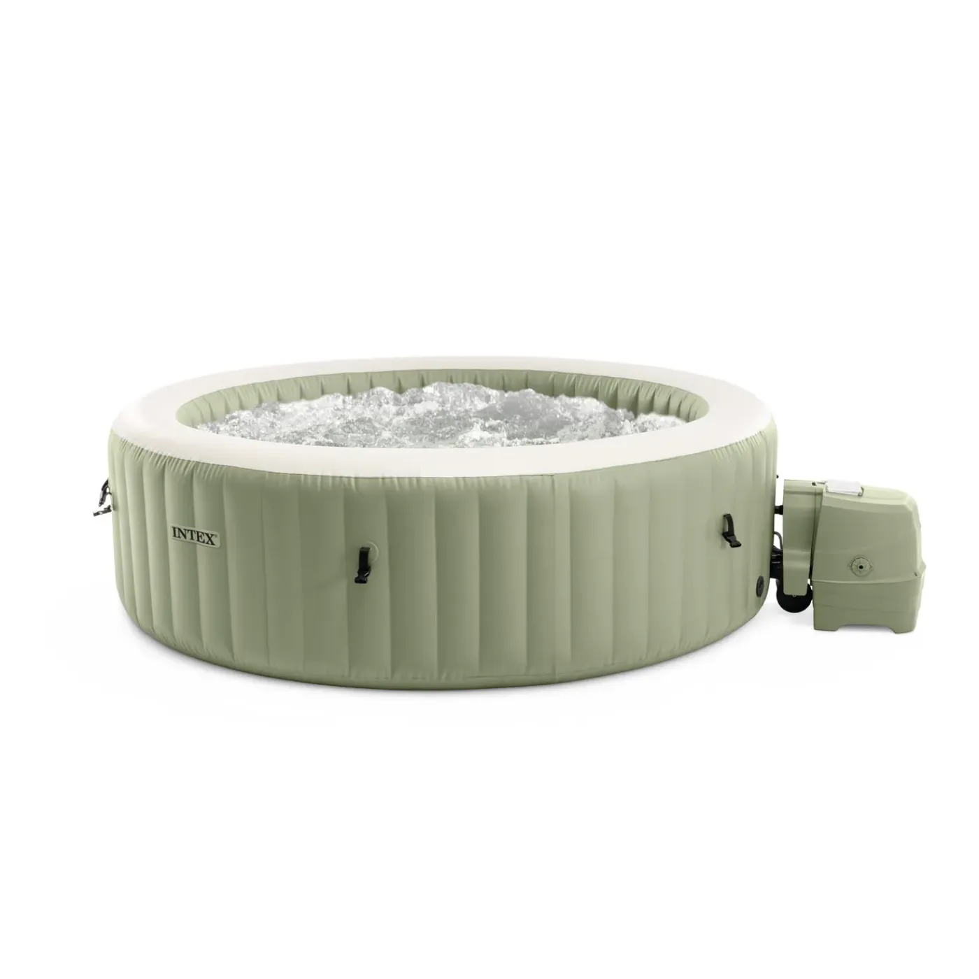 Intex PureSpa Opblaasbare Spa - 1098L - 6 Personen - Olijfgroen - 216x216x71cm