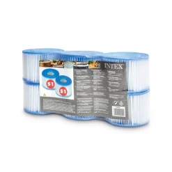 Intex Spa Filterpatronen S1 - 6 Stuks - 10,8x10,8x15,2cm