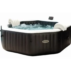Intex Spa PureSpa Carbone 4 pers. zwart Ø201x71cm