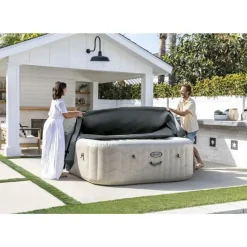 Intex Thermische Dekking Purespa Vierkant 4 Plaatsen Voorkomt Warmteverlies