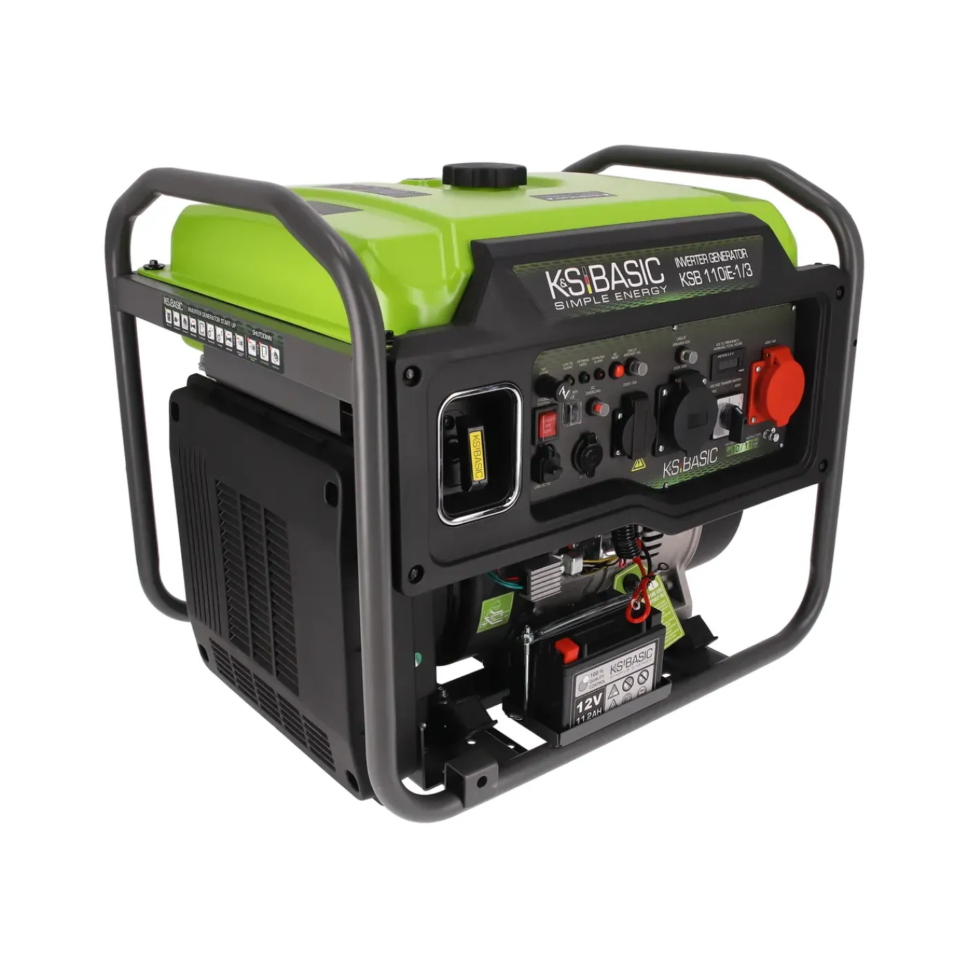 Könner & Söhnen Invertergenerator Ksb 110ie-1/3 11kW 230V/400V LED 12 V uitgang en USB-poort
