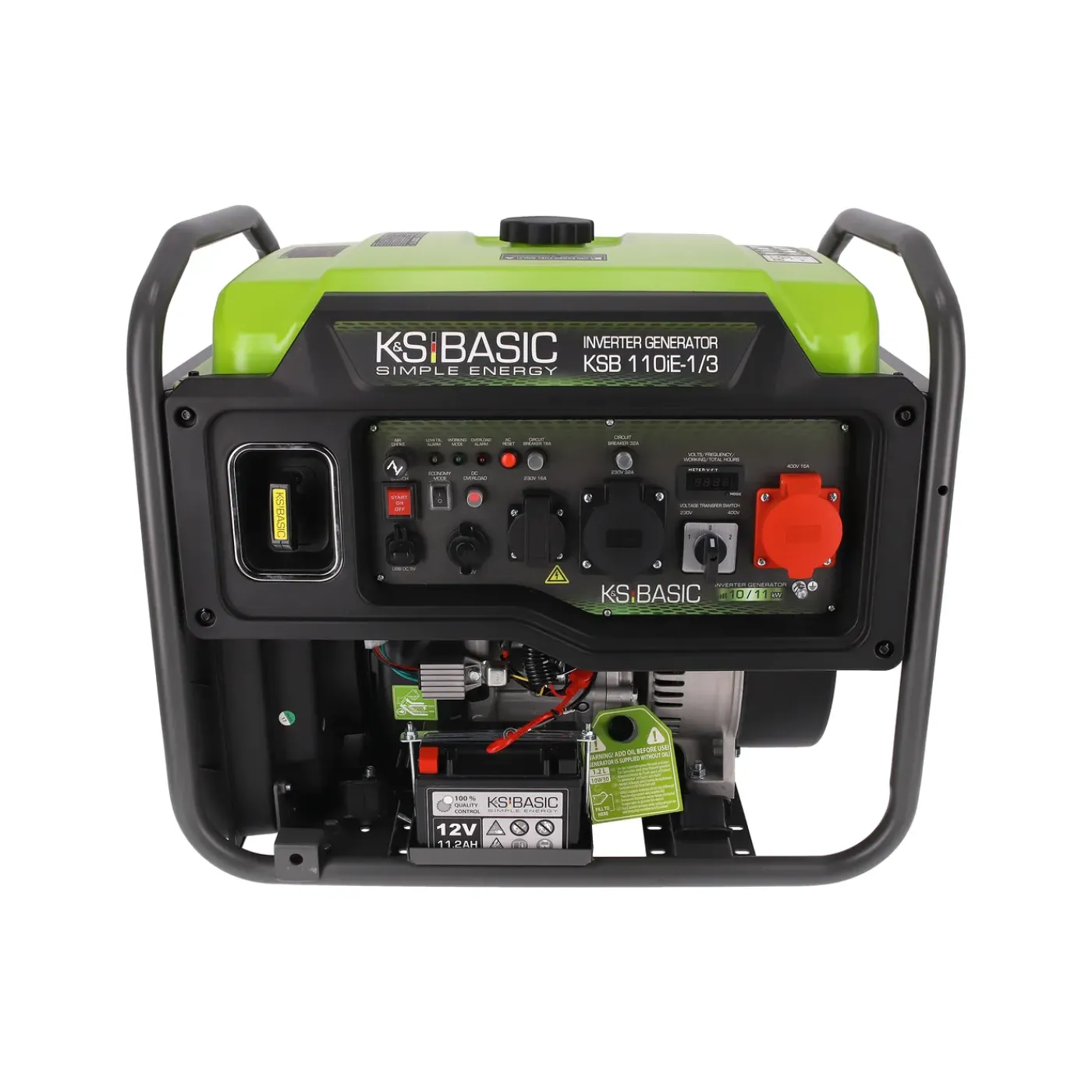 Könner & Söhnen Invertergenerator Ksb 110ie-1/3 11kW 230V/400V LED 12 V uitgang en USB-poort