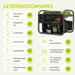 Könner & Söhnen Invertergenerator Ksb 110ie-1/3 11kW 230V/400V LED 12 V uitgang en USB-poort