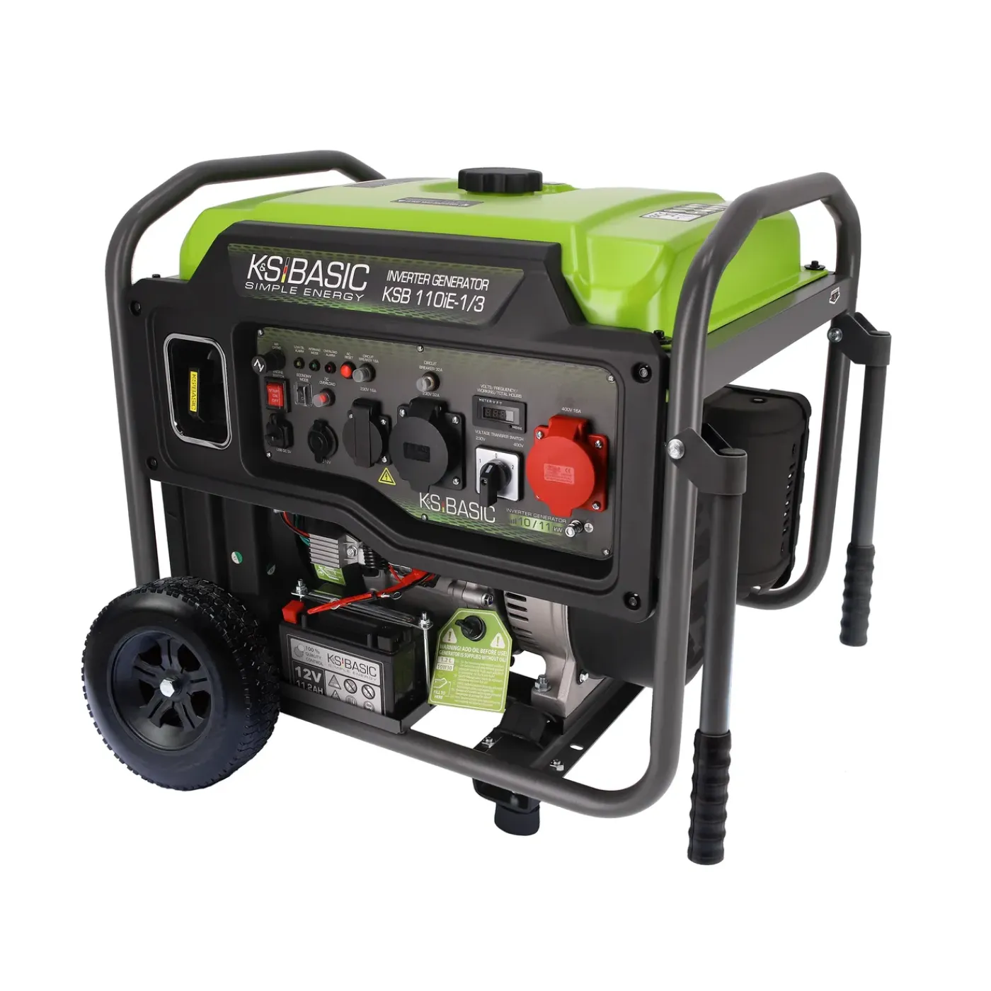 Könner & Söhnen Invertergenerator Ksb 110ie-1/3 11kW 230V/400V LED 12 V uitgang en USB-poort