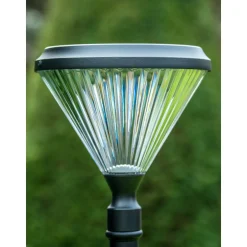 Iplux Solar Lantaarnpaal Paris 200cm - Hoge Kwaliteit Solar Tuinverlichting - Brandduur 15 Uur