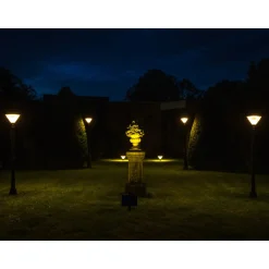 Iplux Solar Lantaarnpaal Paris 200cm - Hoge Kwaliteit Solar Tuinverlichting - Brandduur 15 Uur
