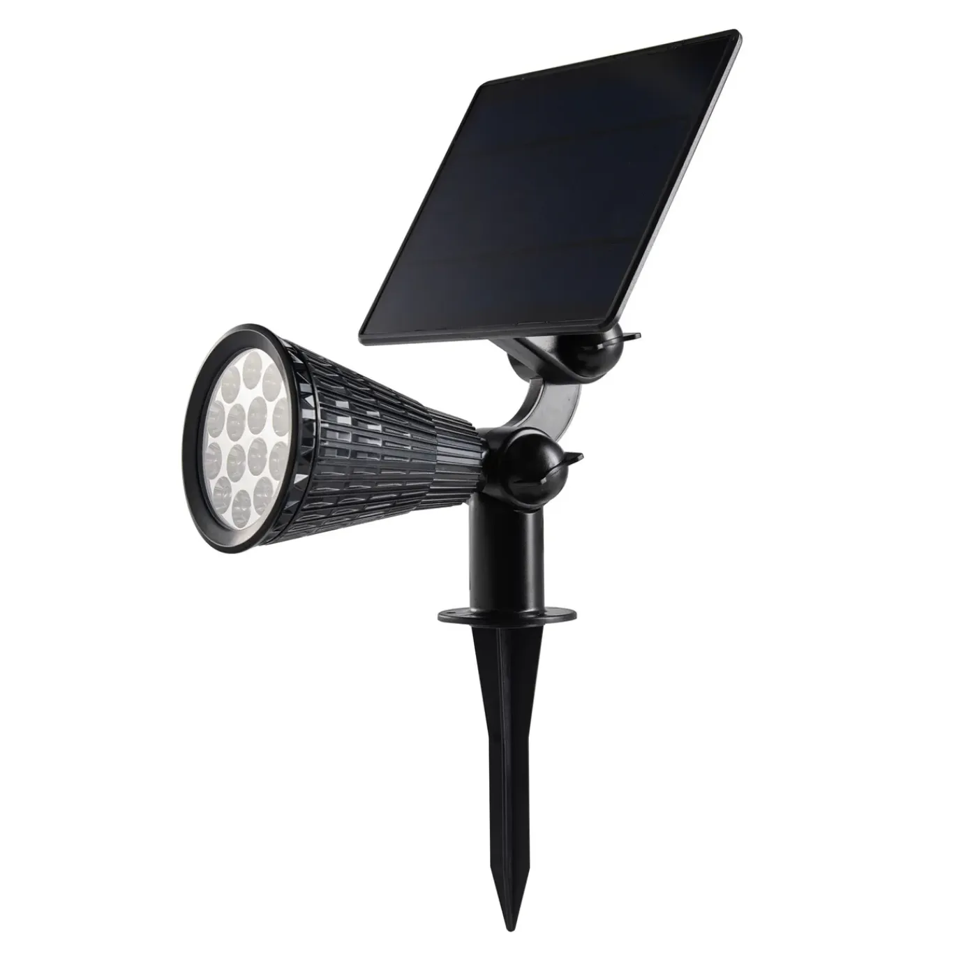 Iplux® Iplux Solar Led Tuinspot Pro+ 1200 Lumen - Hoge Kwaliteit Solar Prikspot - Brandduur 15 Uur