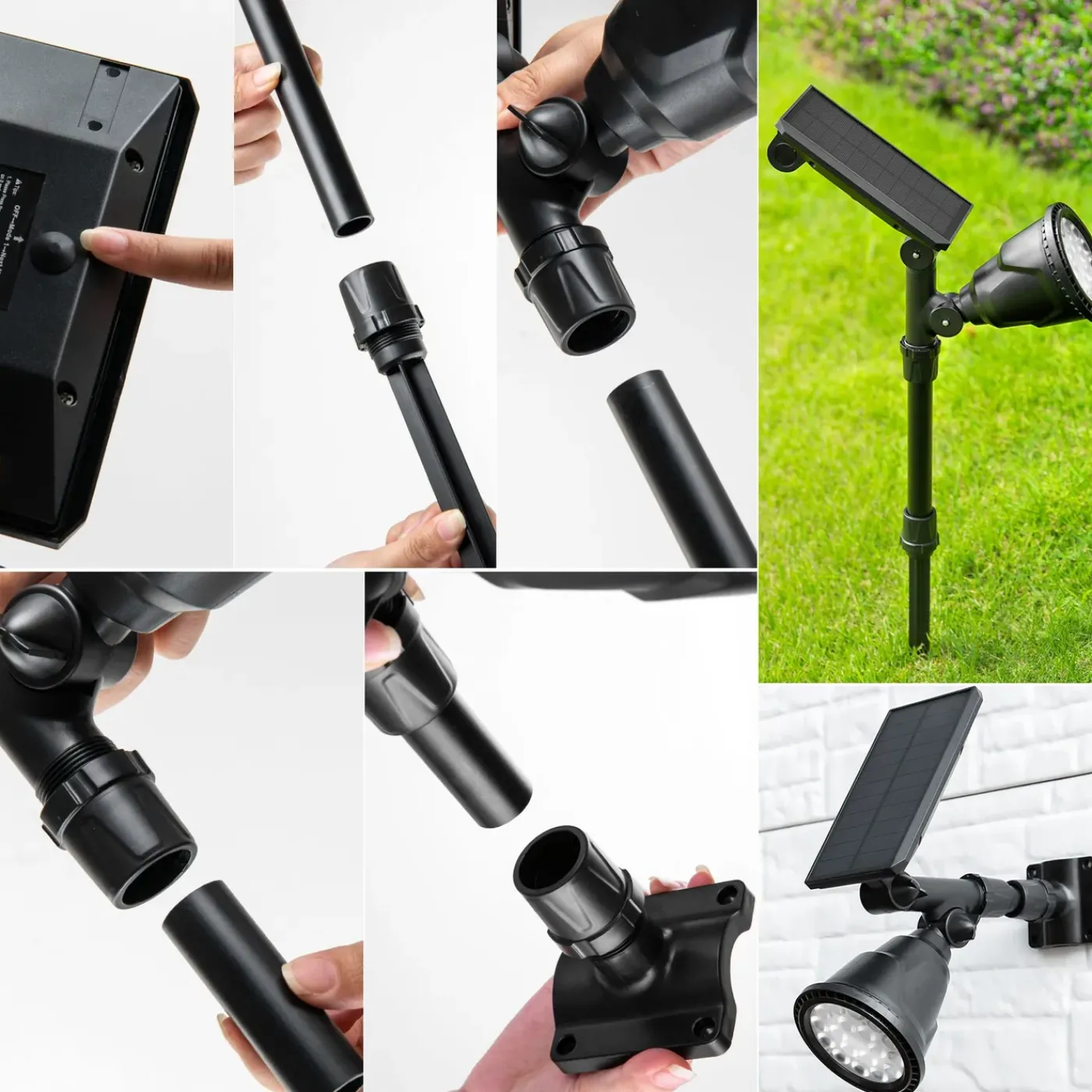 Iplux® Iplux Solar Led Tuinspot Pro Performance 600 Lumen - Hoge Kwaliteit Prikspot - Brandduur 15 Uur