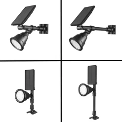 Iplux® Iplux Solar Led Tuinspot Pro Performance 600 Lumen - Hoge Kwaliteit Prikspot - Brandduur 15 Uur