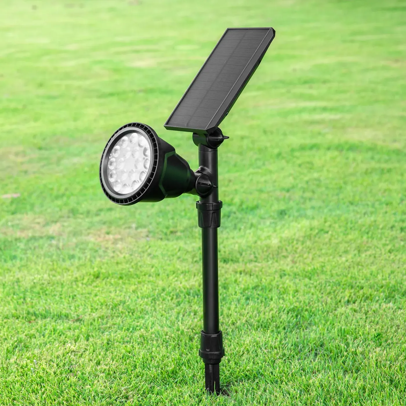 Iplux® Iplux Solar Led Tuinspot Pro Performance 600 Lumen - Hoge Kwaliteit Prikspot - Brandduur 15 Uur