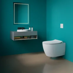 Isvea Sentimenti Hangtoilet Met Bidetfunctie - Randloos - Glanzend Wit