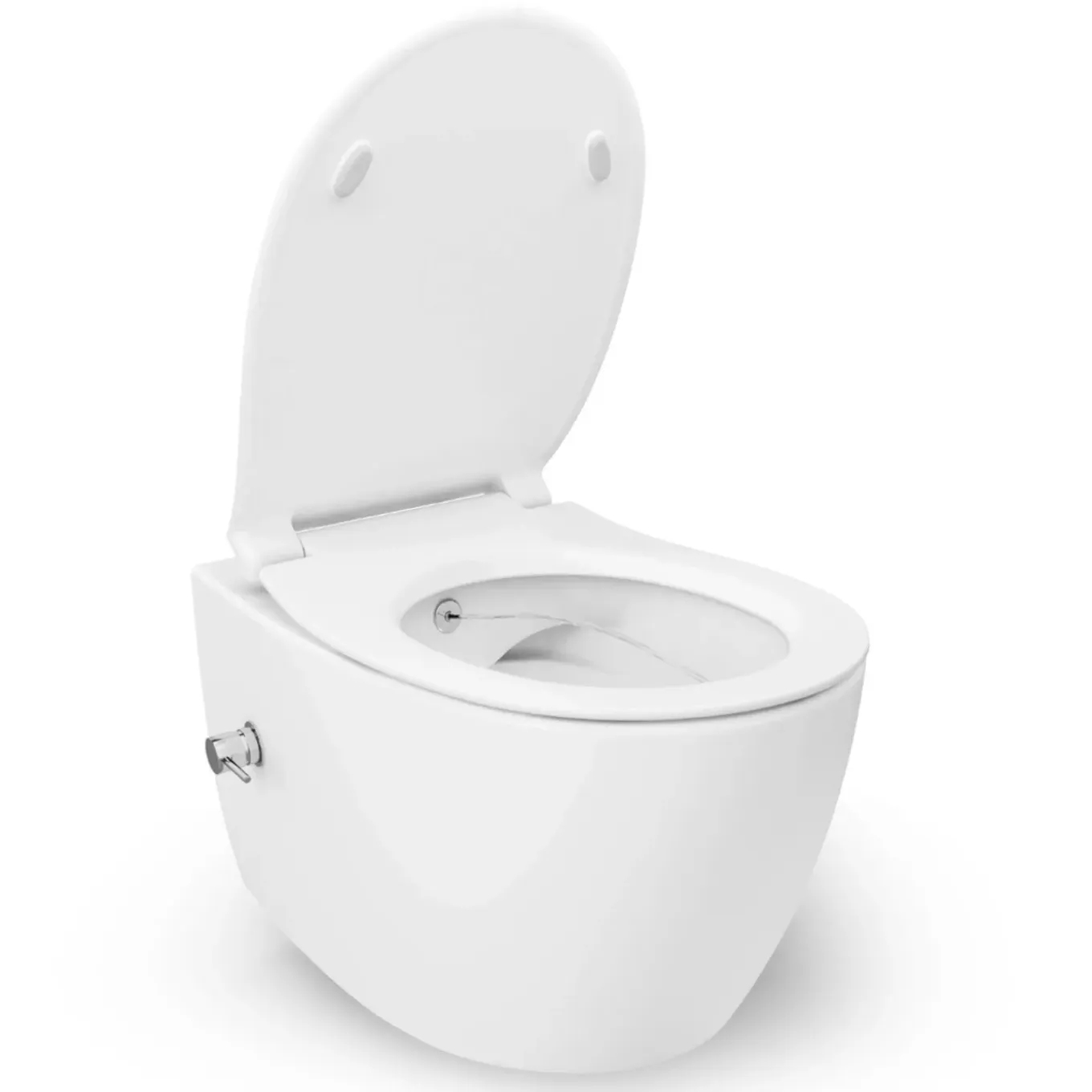 Isvea Sentimenti Hangtoilet Met Bidetfunctie - Randloos - Glanzend Wit