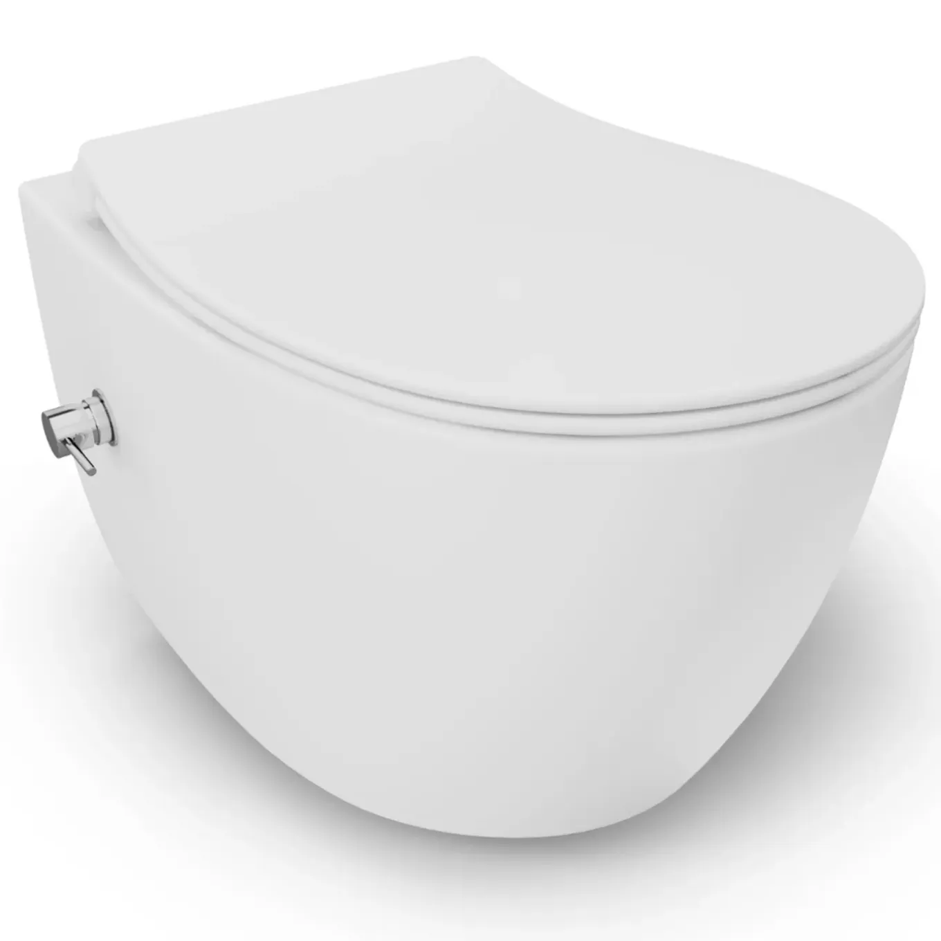 Isvea Sentimenti Hangtoilet Met Bidetfunctie - Randloos - Glanzend Wit
