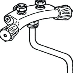 Itho Daalderop Ithodaalderop Ld Mengkraan Muurmontage Onderuitloop Chroom 03 00097